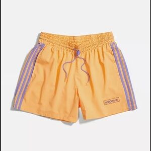 adidas Originals 'Summer Club' swim shorts in orange